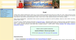 Desktop Screenshot of breatharian.eu
